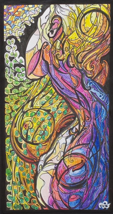 Songe d’une nuit d’été, dessin, 18 x 24cm