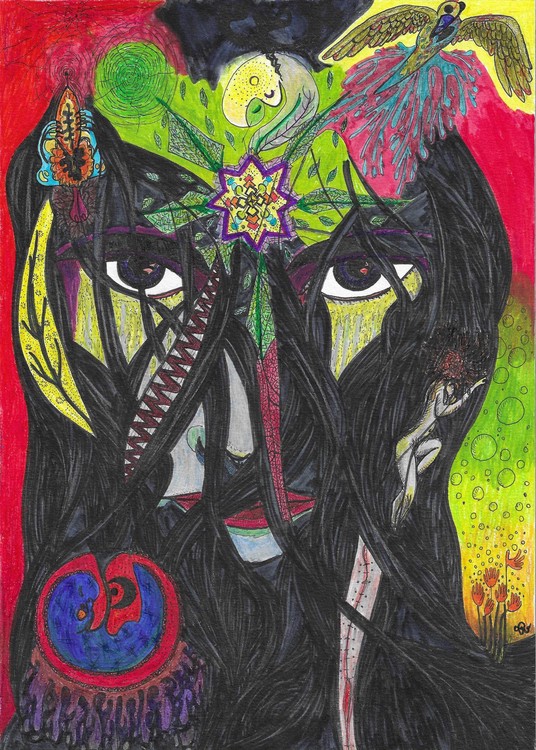 Le Gardine du Seuil, dessin, A4 - 21 x 29,7cm