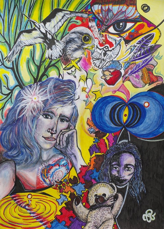 Le Puzzle, dessin, A3 42 x 29,7cm
