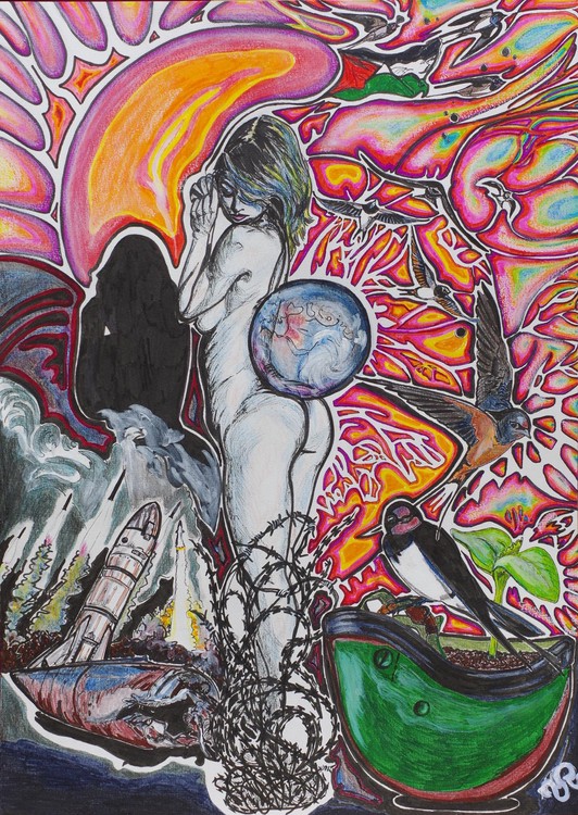 Pâle Estime, dessin, A3 42 x 29,7cm