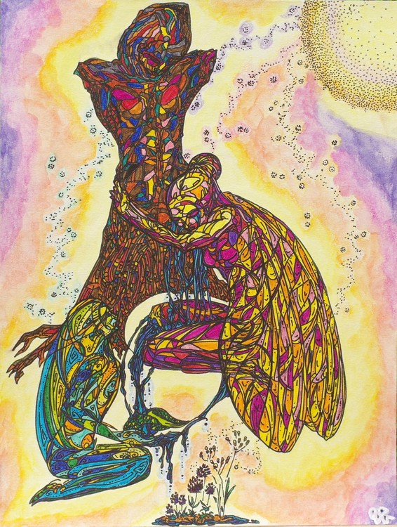 Larmes de Miel, dessin, 24 x 32cm