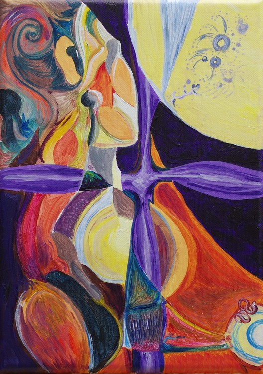 Songe 1, acrylique, 27 x 19cm