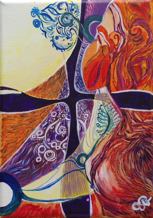 Songe 2, acrylique, 27 x 19cm