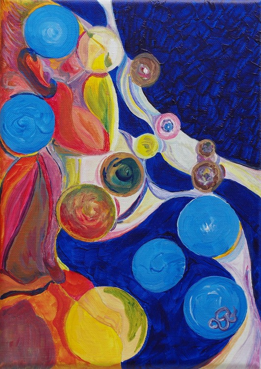 Songe 3, acrylique, 27 x 19cm